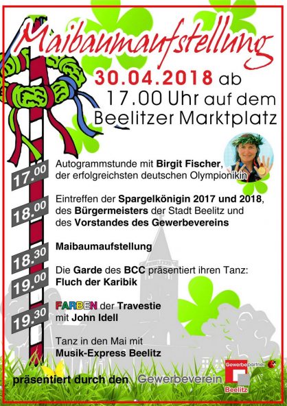 Maibaumaufstellung, wir haben geöffnet mit einigen tollen Überraschungen!